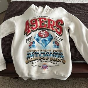 NFL San Francisco 49ers White Hoodie